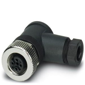 Konektor ženski, kutni, 4-pinski, M12 vijčani priključak, kabel 4...6 mm, SACC-M12FR-4CON-PG7-M