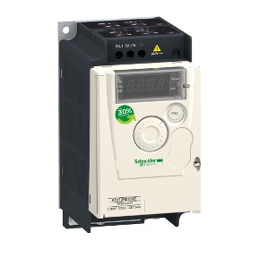 Frekventni pretvarač ATV12, ulaz: 1P/4.9 A, izlaz: 3P/2.4 A, 0.37 kW, 200-240 V, 50/60 Hz, s hladnjakom