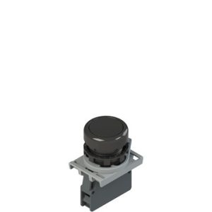 Tipkalo, crno, s 1R kontaktom i adapterom, D:22 mm