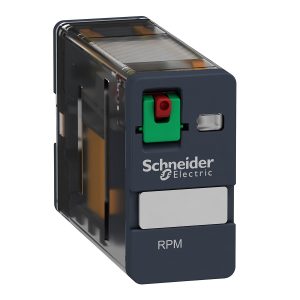 Relej snage utični RPM, 1 preklopni kontakt, 15A, 24V AC sa zastavicom za ispitivanje