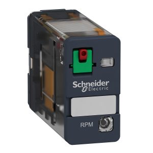 Relej snage utični RPM, 1 preklopni kontakt, 15A, 120V AC sa zastavicom za ispitivanje i LED indikacijom