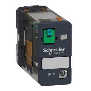 Relej snage utični RPM, 1 preklopni kontakt, 15A, 12V DC sa zastavicom za ispitivanje i LED indikacijom