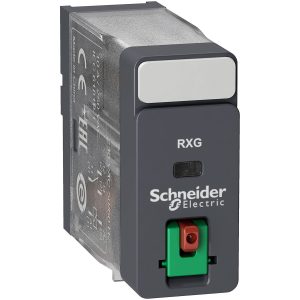 Relej interface utični RXG, 1 preklopni kontakt, 10A, 24V AC sa zastavicom za ispitivanje