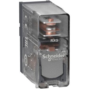 Relej interface utični RXG, 1 preklopni kontakt, 10A, 24V DC, prozirni