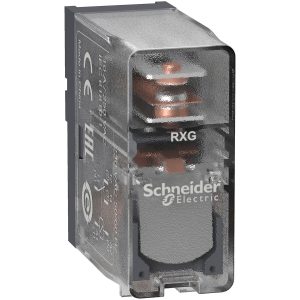 Relej interface utični RXG, 1 preklopni kontakt, 10A, 230V AC, prozirni