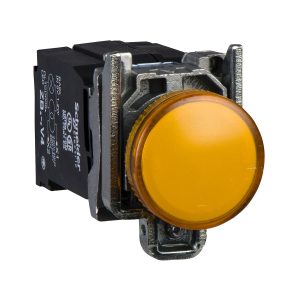 Potpuna signalna žaruljica, narančasta, promjera 22, obična leća sa žar.BA9s, 110...120V