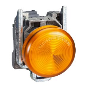 Potpuna signalna žaruljica, narančasta, promjera 22, obična leća sa žaruljicom BA9s, 250 V