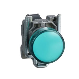 Potpuna signalna žaruljica, zelena, promjera 22, obična leća s ugrađenim LED, 110… 120 V