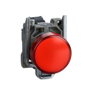 Potpuna signalna žaruljica, crvena, promjera 22, obična leća s ugrađenim LED, 110… 120 V