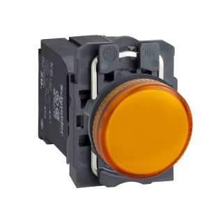 Potpuna signalna žaruljica, narančasta, promjera 22, obična leća sa žaruljicom BA9s, 220... 240V