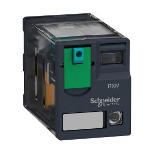 Relej utični RXM, 4 preklopna kontakta, 3A, 24V DC sa zastavicom za ispitivanje i LED indikacijom