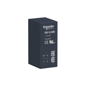 Utični relej sučelja, Zelio RSB, 1 preklopni kontakt, 24 V DC, 12 A