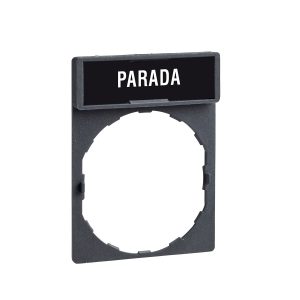 Držač za legendu 30 x 40 mm s legendom 8 x 27 mm, s oznakom PARADA