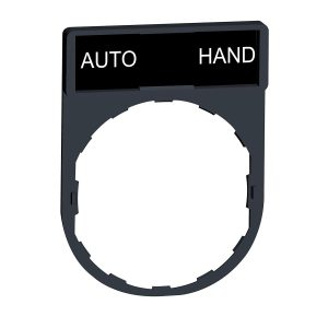 Držač za legendu 30 x 40 mm s legendom 8 x 27 mm, s oznakom AUTO-HAND