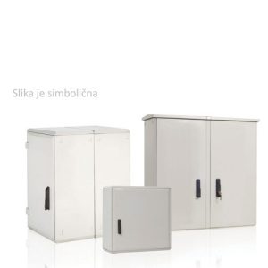 Ormar poliesterski sa zatvorenim dnom,  ŠxVxD1000×1000×300 mm, IP 55, 2 vrata, bez montažne ploče