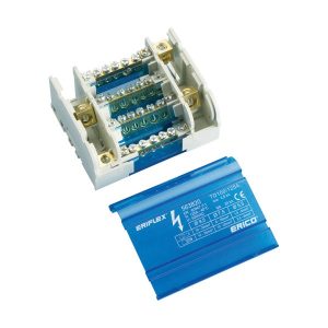 Blok distribucijski, 4P, 125A, dolaz: 1 x 10...35mm2, odlazi: 5 x 1,5...6mm2 i, 1 x 6...16mm2, tip TD100/125-A