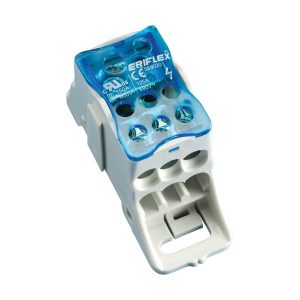 Blok distribucijski, 1P, 125A, dolaz: 1 x 10...35mm2, odlazi: 1 x 6...16mm2 i, 4 x 2,5…16mm2, tip UDJ125A