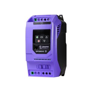 Frekventni pretvarač Optidrive E3, 380..480 VAC, 3P..3P spoj, 5,8 A, 2,2 kW, s EMC filterom i tranzistorom za kočenje, IP20, book izvedba