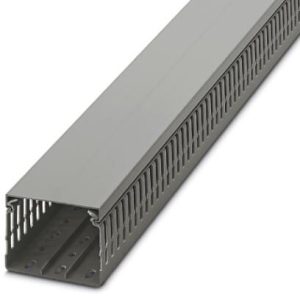 Kanal za ožičenje perforirani, sivi, plastični, 80×60×2000 mm