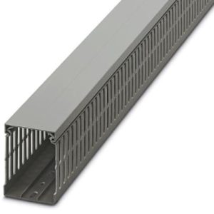 Kanal za ožičenje perforirani, sivi, plastični, 60×80×2000 mm