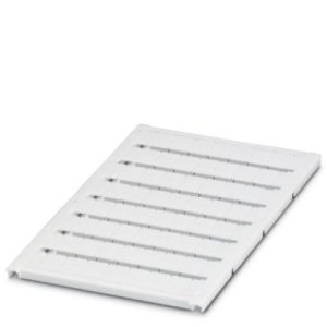 Oznake za redne stezaljke, UC-TM 8, bijela neoznačena pločica, za redne stezaljke š: 8.2 mm, polje tiska: 7.6 x 10.5 mm, broj zasebnih oznaka: 56