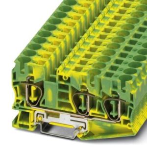 Spring cage ground terminal block ST 10-TWIN-PE, opružni priključak, presjek: 0.2 mm2 - 16 mm2, žuto-zelena