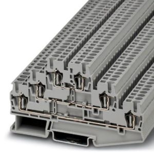 Višekatna redna stezaljka ST 2,5-3L, 500 V, 20 A, opružni priključak, presjek: 0.08 mm2 - 4 mm2, siva