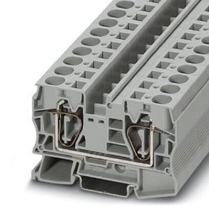 Redna stezaljka ST 16, 1000 V, 76 A, opružni priključak, presjek: 0.2 mm2 - 25 mm2, siva