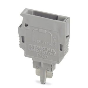 Umetak za rednu stezaljku, za ugradnju raznih elemenata, 6 A, razmak: 5.2 mm, d: 24.2 mm, š: 5.1 mm, v: 33.2 mm, sivi, P-CO