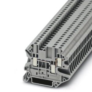 Redna stezaljka UT 2,5-TWIN, 500 V, 24 A, vijčani priključak, presjek: 0.14 mm2 - 4 mm2, siva