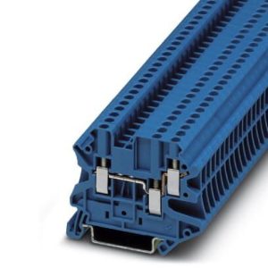 Redna stezaljka UT 2,5-TWIN BU, 500 V, 24 A, vijčani priključak, presjek: 0.14 mm2 - 4 mm2, plava