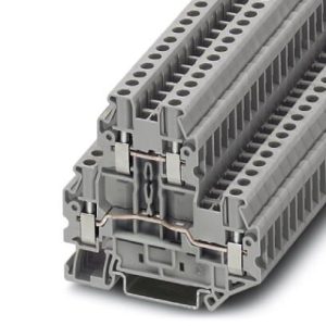 Dvokatna redna stezaljka UTTB 2,5, vijčani priključak, presjek: 0.14 mm2 - 4 mm2, siva