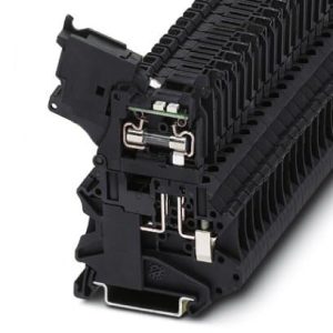 Redna stezaljka s osiguračem UT 4-HESILED 2, crna, za za G osigurač 5x20, s LED svjetlom za 24 V AC/DC