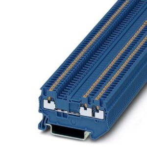 Redna stezaljka PT 1,5/S-TWIN BU , 500 V, 17.5 A, push-in priključak, presjek: 0.14 mm2 - 1.5 mm2, plava