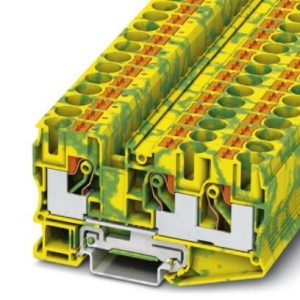 Redna stezaljka PT 10-TWIN-PE, push-in priključak, presjek: 0.5 mm2 - 16 mm2, žuto-zelena