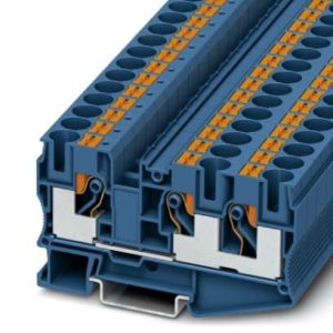 Redna stezaljka PT 10-TWIN BU, 1000 V, 57 A, push-in priključak, presjek: 0.5 mm2 - 16 mm2, plava