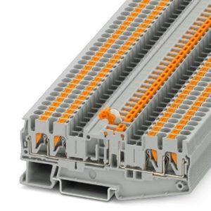 Rastavna redna stezaljka PT 2,5-QUATTRO-MTB, 400 V, 16 A, push-in priključak, presjek: 0.14 mm2 - 4 mm2, siva
