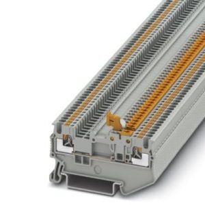 Rastavna redna stezaljka PT 1,5/S-MT, 400 V, 10 A, push-in priključak, presjek: 0.14 mm2 - 1.5 mm2, siva