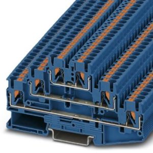 Višekatna redna stezaljka PT 2,5-3L BU, 500 V, 20 A, push-in priključak, presjek: 0.14 mm2 - 4 mm2, plava