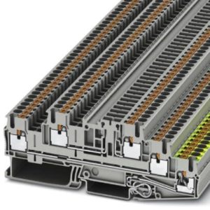 Redna stezaljka PTB 2,5-PE/L/TG, push-in priključak, presjek: 0.14 mm2 - 4 mm2, siva
