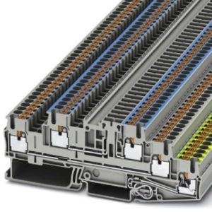 Redna stezaljka PTB 2,5-PE/L/NTG, push-in priključak, presjek: 0.14 mm2 - 4 mm2, siva