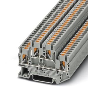 Dvokatna redna stezaljka PTTB 2,5, push-in priključak, presjek: 0.14 mm2 - 4 mm2, siva