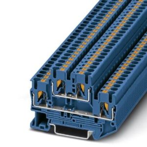Dvokatna redna stezaljka PTTB 2,5 BU, push-in priključak, presjek: 0.14 mm2 - 4 mm2, plava