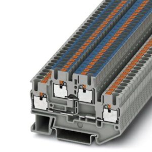 Dvokatna redna stezaljka PTTB 2,5-L/N, push-in priključak, presjek: 0.14 mm2 - 4 mm2, siva