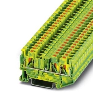Redna stezaljka PT 4-TWIN-PE, push-in priključak, presjek: 0.2 mm2 - 6 mm2, žuto-zelena