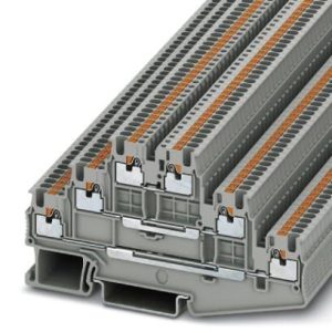 Višekatna redna stezaljka PT 1,5/S-3L, push-in priključak, presjek: 0.14 mm2 - 1.5 mm2, siva