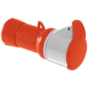 Utičnica PratiKa, ravna za montažu na kabel 3P+N+E, 16A, 380-415V, 50..60Hz, IP44, priključak vijak, satni broj 6
