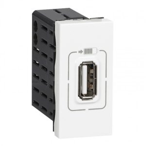 Modul utičnica USB tip A, 5V, 1.1A, 5.5W, 1 modul , bijela