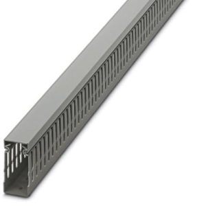 Kanal za ožičenje perforirani, sivi, plastični, š×v×d: 30×60×2000 mm, s poklopcem, tip: CD 30X60
