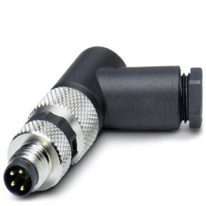 Konektor muški, kutni, 4-pinski, M8 vijčani priključak, kabel 3.5 ... 5 mm, SACC-M 8MR-4CON-M-SW